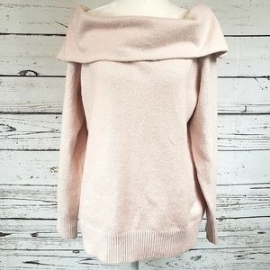 Vince Camuto Light Pink Cowl Neck Sweater XL